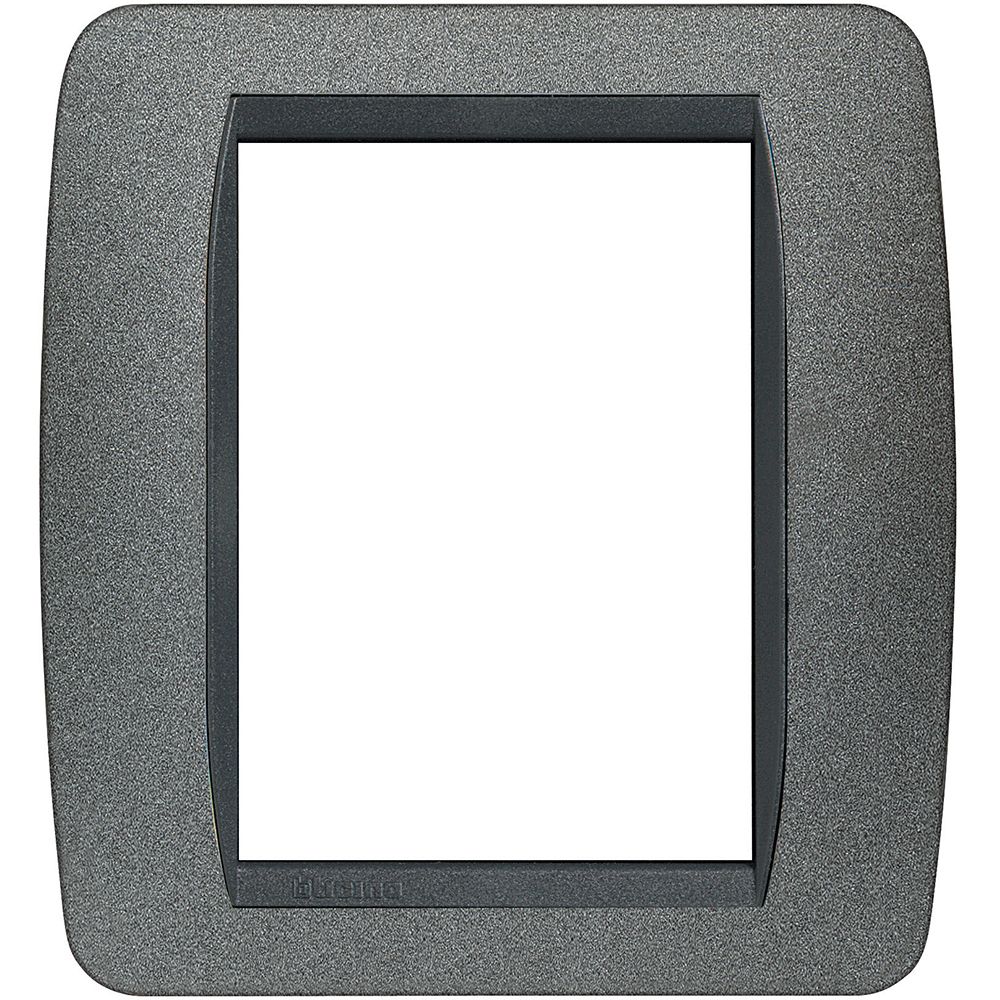 Bticino Placca Livinglight 3+3 moduli colore grafite - materiale metallo L4826GF