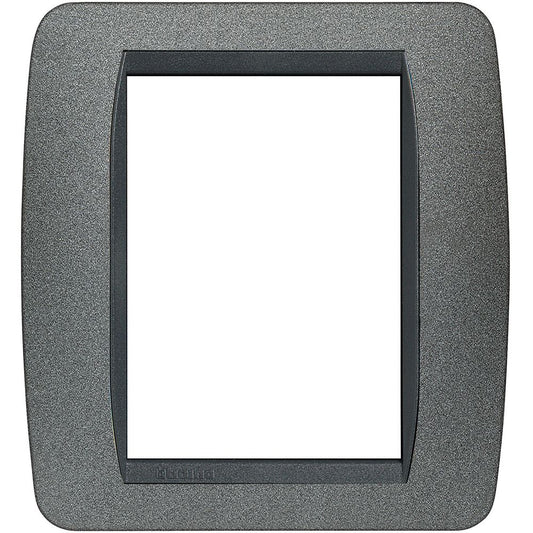 Bticino Placca Livinglight 3+3 moduli colore grafite - materiale metallo L4826GF