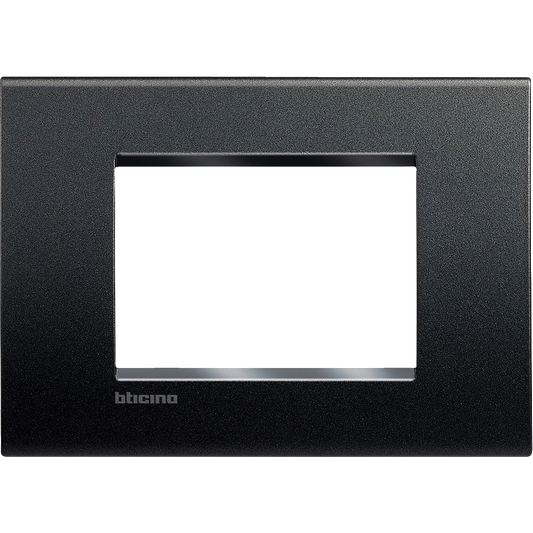 Placca 3 Moduli Bticino Livinglight Quadra Colore Ardesia - LNA4803AR