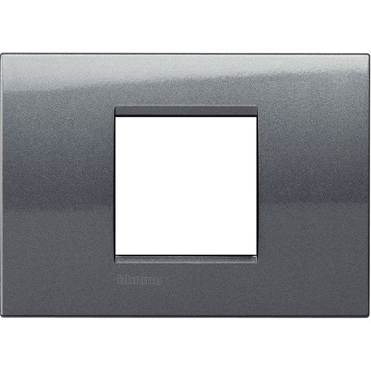 Bticino Placca quadra Livinglight 2 moduli centrati LNA4819AC