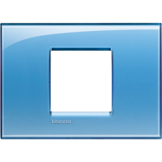 Bticino Placca quadra Livinglight 2 moduli centrati LNA4819AD