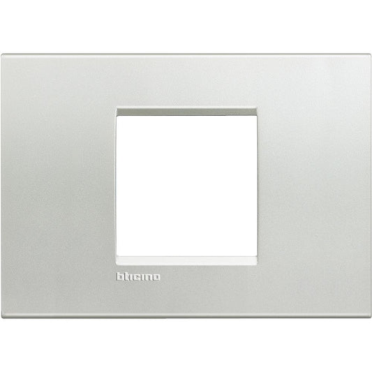 Bticino Placca quadra Livinglight 2 moduli centrati LNA4819AG