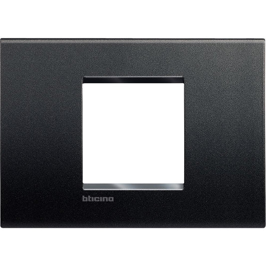 Bticino Placca quadra Livinglight 2 moduli centrati LNA4819AR