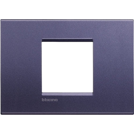 Bticino Placca quadra Livinglight 2 moduli centrati LNA4819CB
