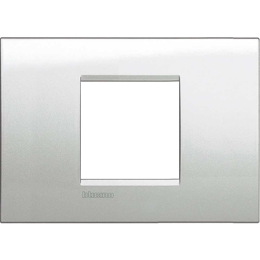 Bticino Placca quadra Livinglight 2 moduli centrati LNA4819GL