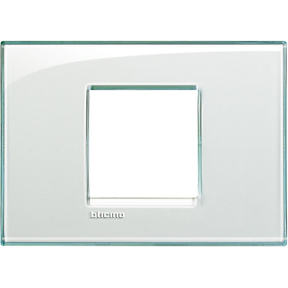 Bticino Placca quadra Livinglight 2 moduli centrati LNA4819KA