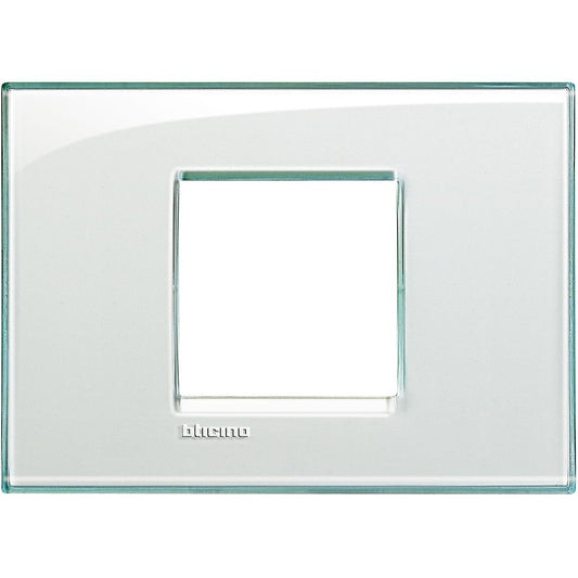 Bticino Placca quadra Livinglight 2 moduli centrati LNA4819KA