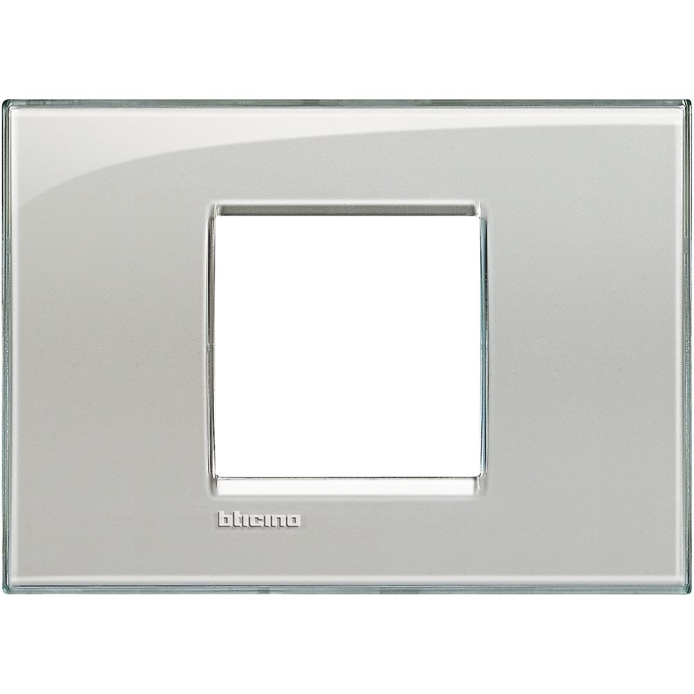 Bticino Placca quadra Livinglight 2 moduli centrati LNA4819KG
