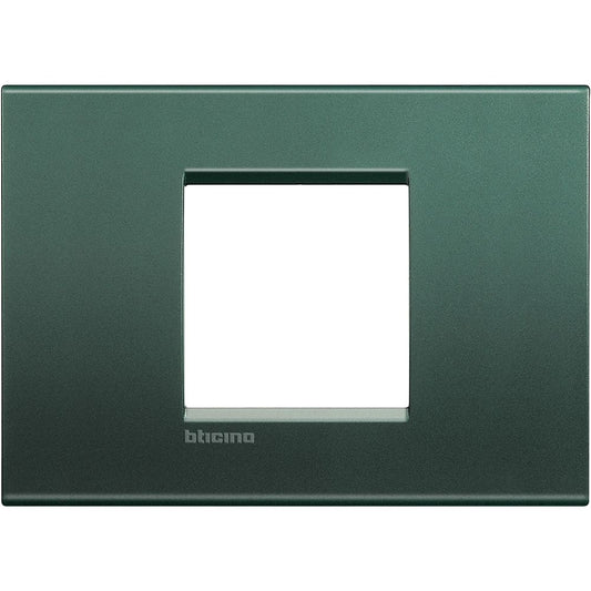 Bticino Placca quadra Livinglight 2 moduli centrati LNA4819PK