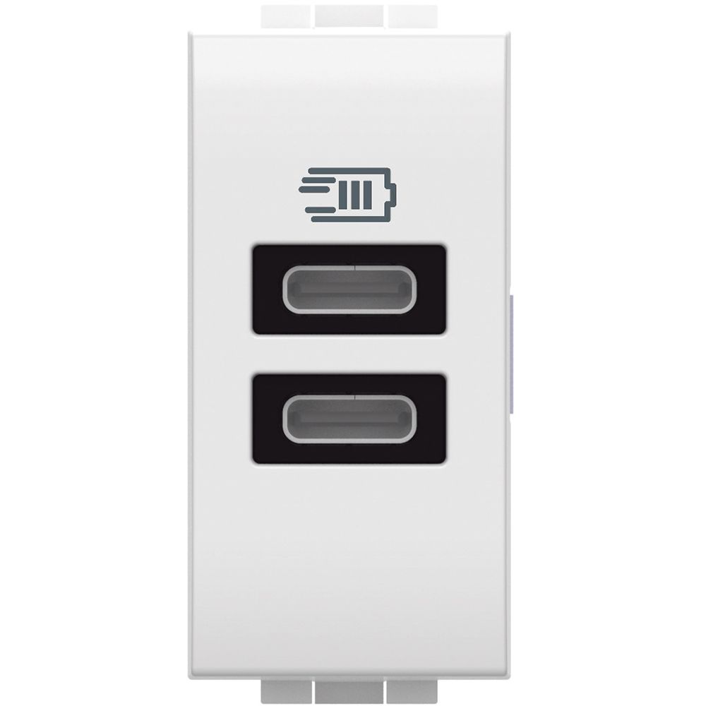 Bticino LivingLight Caricatore USB tipo C con tensione 5 Vdc N4191CC