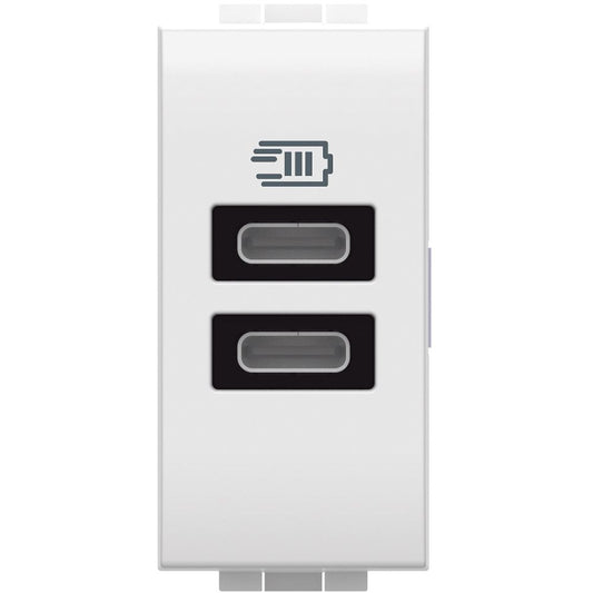 Bticino LivingLight Caricatore USB tipo C con tensione 5 Vdc N4191CC