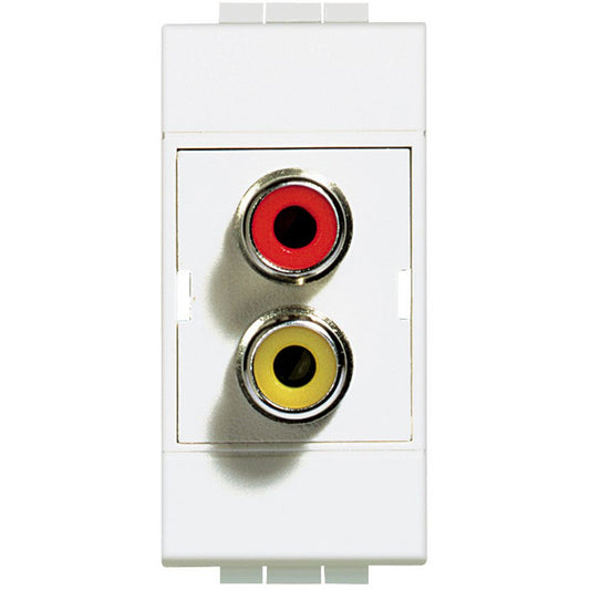 Bticino LivingLight Doppio connettore tipo RCA N4269R