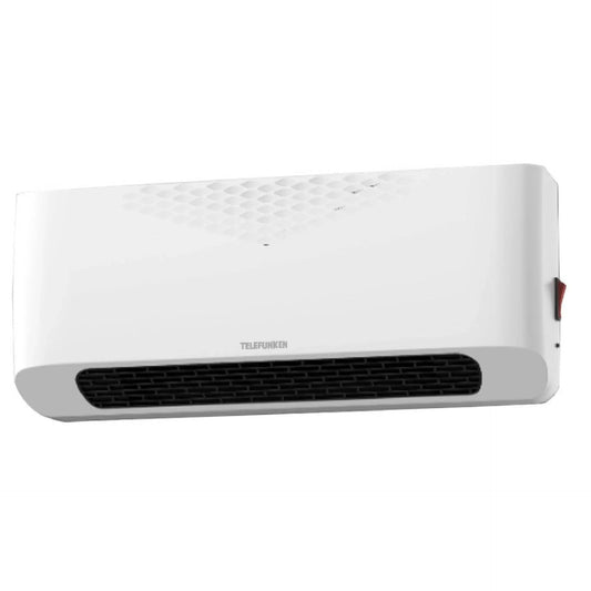 Termoconvettore Caldobagno a Parete 2000W - Stufa Elettrica con Telecomando e Timer, Calore Rapido per Bagno e Casa
