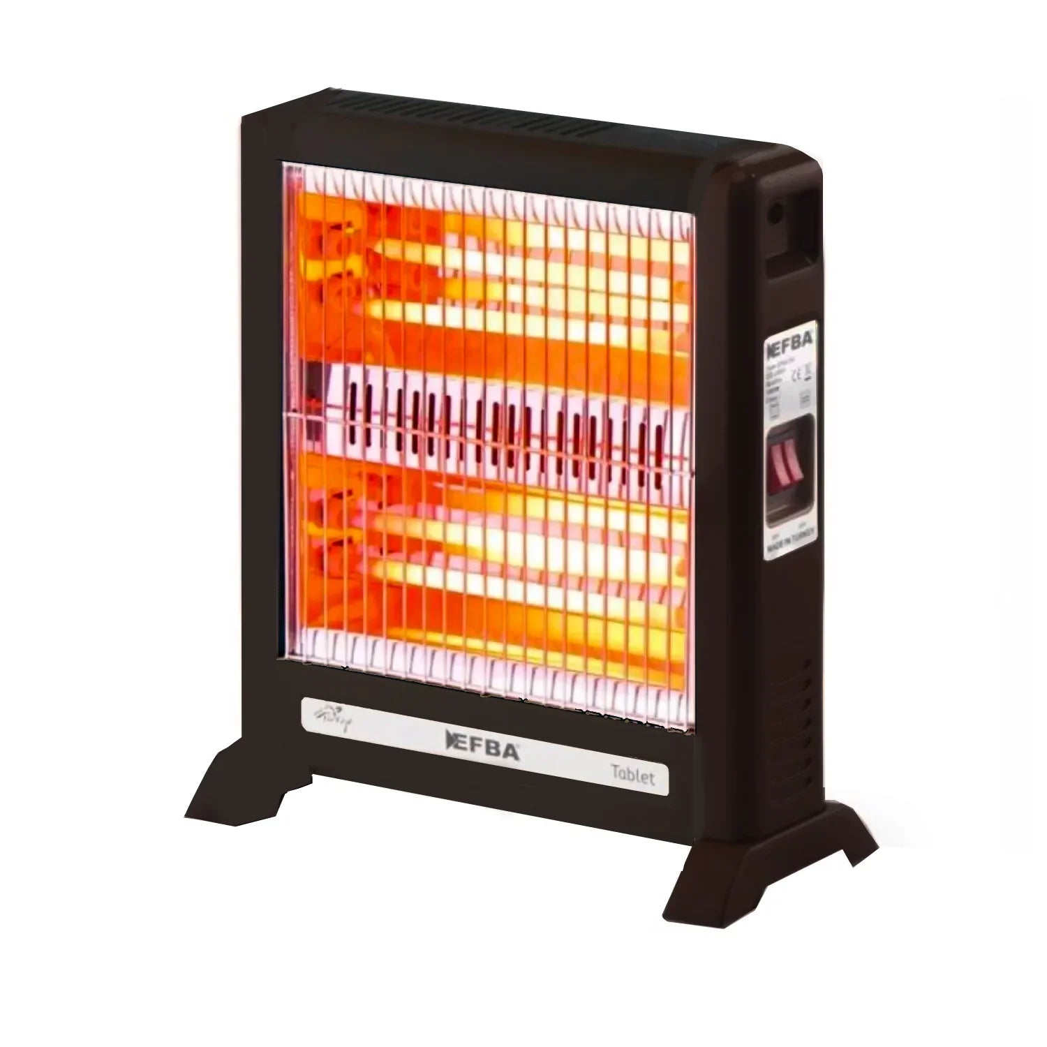 Stufa A Quarzo 2 Elementi 1000W ST302 - Riscaldamento Rapido, Sicurezza Antiribaltamento, Design Compatto