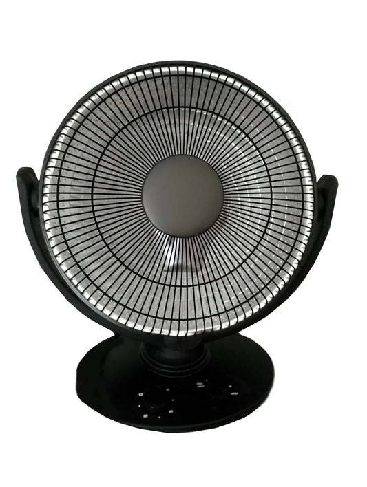 Stufa Elettrica Parabola In Fibra Carbonio Infrarossi 1000W Oscillante da Tavolo - ZENITH
